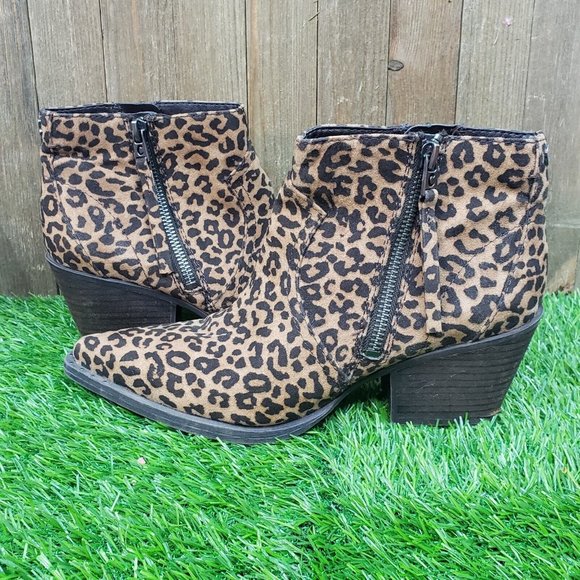 Circus by Sam Edelman WHISTLER Tan/Brown Leopard Bootie - SIZE 7M - Picture 4 of 9